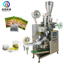 Automatic small tea bag filter paper tea powder sachet pouch packing machine with thread tag